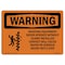 Signmission OSHA WARNING Sign, Rotating Equipment Never Operate, 14in X 10in Decal, 10" W, 14" L, Landscape OS-WS-D-1014-L-12383 - alternate 1
